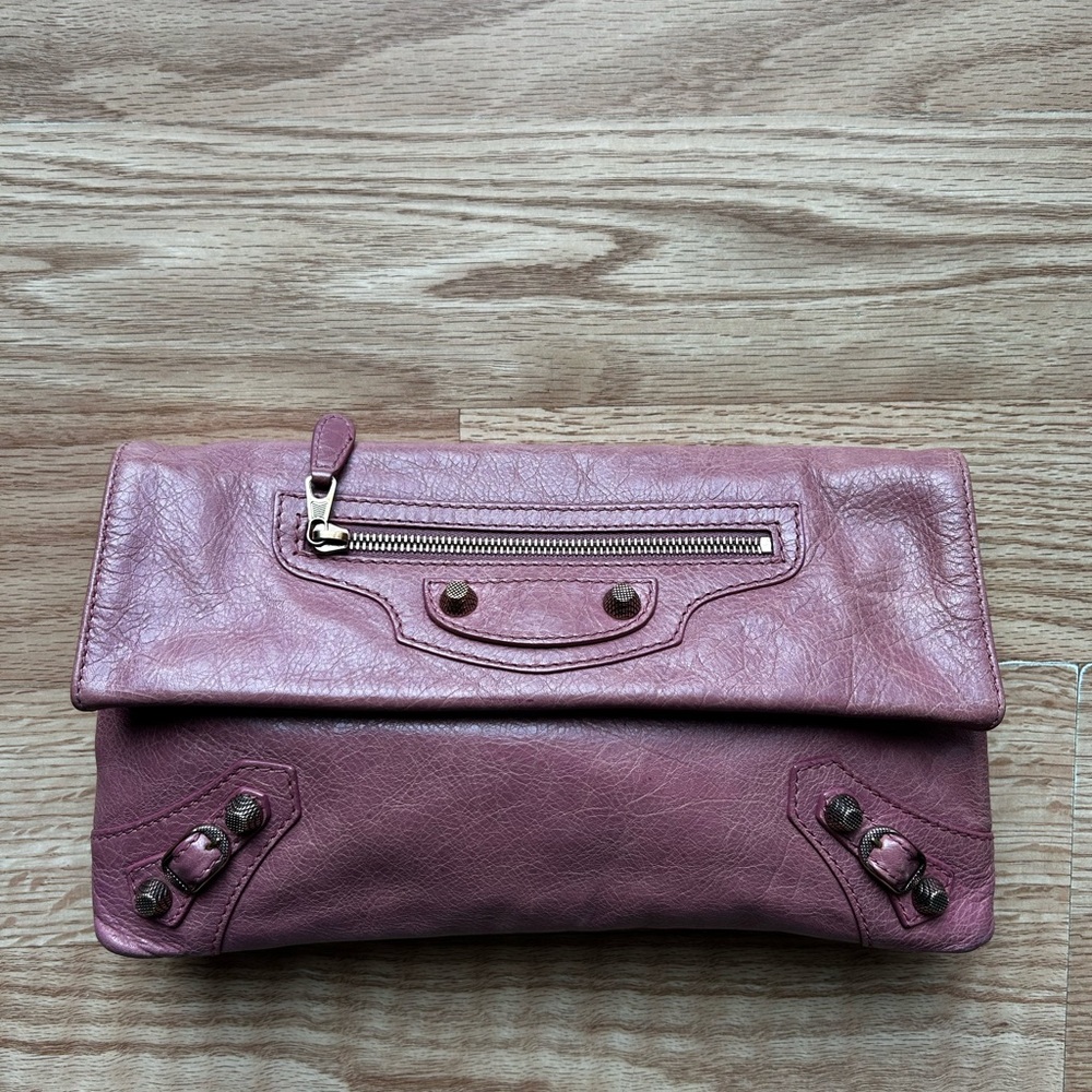 Balenciaga City Leather Clutch